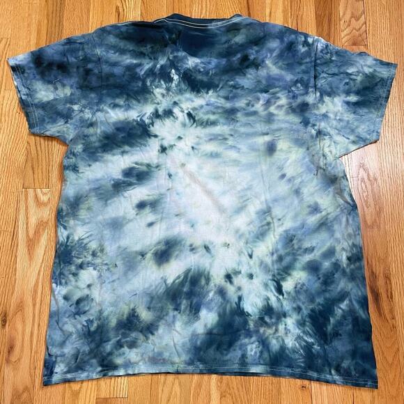 Tie dye cosmic egg ice dye tshirt 2XL blue unisex - Picture 7 of 7